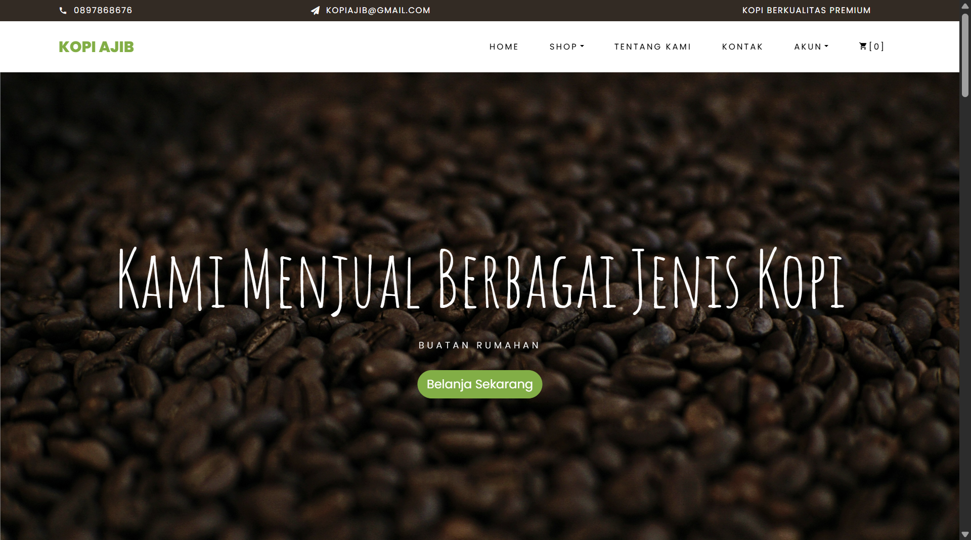 Website Kopi Ajib